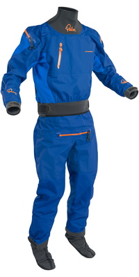 2025 Palm Mens Atom Back Zip Kayak Drysuit & Con Zip Colbalt / Ocean 12380