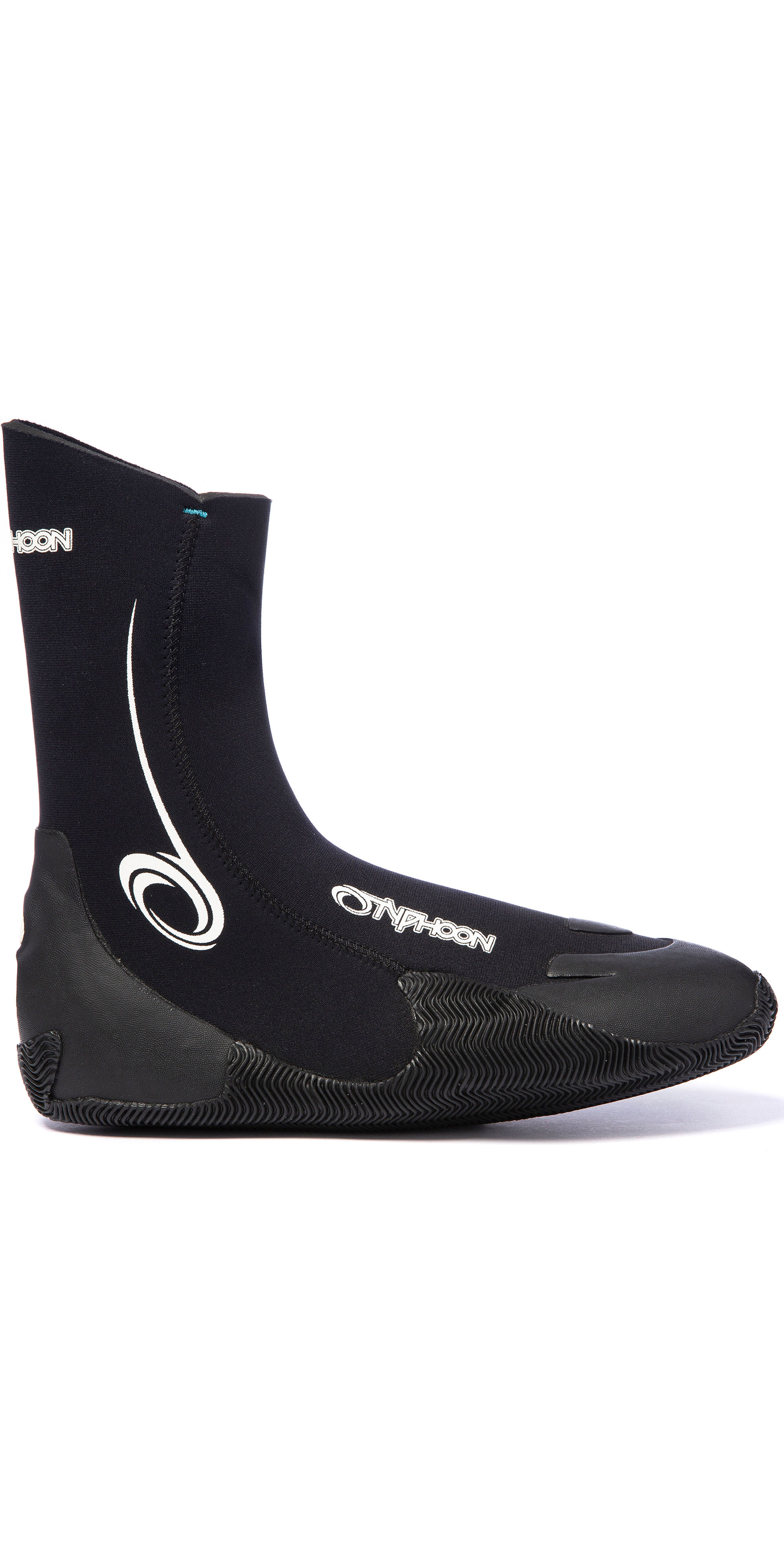2021 Typhoon Vortex 5mm Round Toe Wetsuit Boots 300320 Black