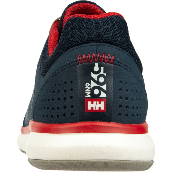 2026 Helly Hansen Mens Ahiga V4 Hydropower Sailing Shoes 11582 - Navy / Flag Red