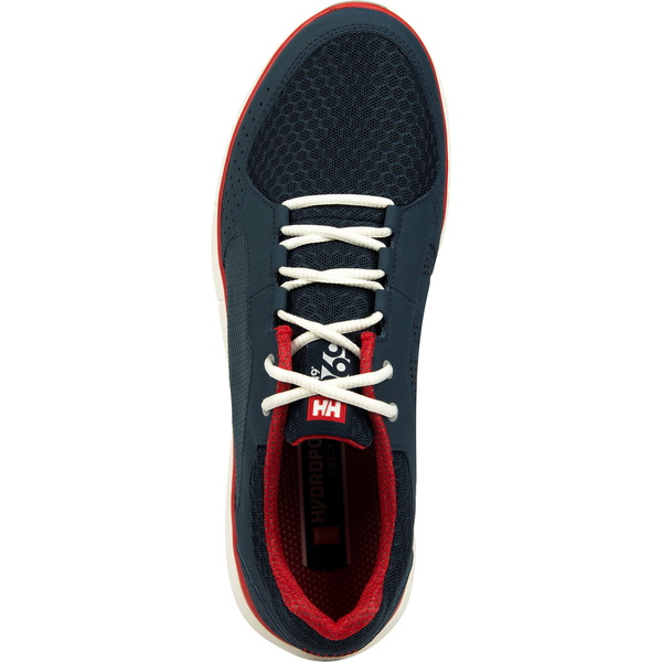 2026 Helly Hansen Mens Ahiga V4 Hydropower Sailing Shoes 11582 - Navy / Flag Red