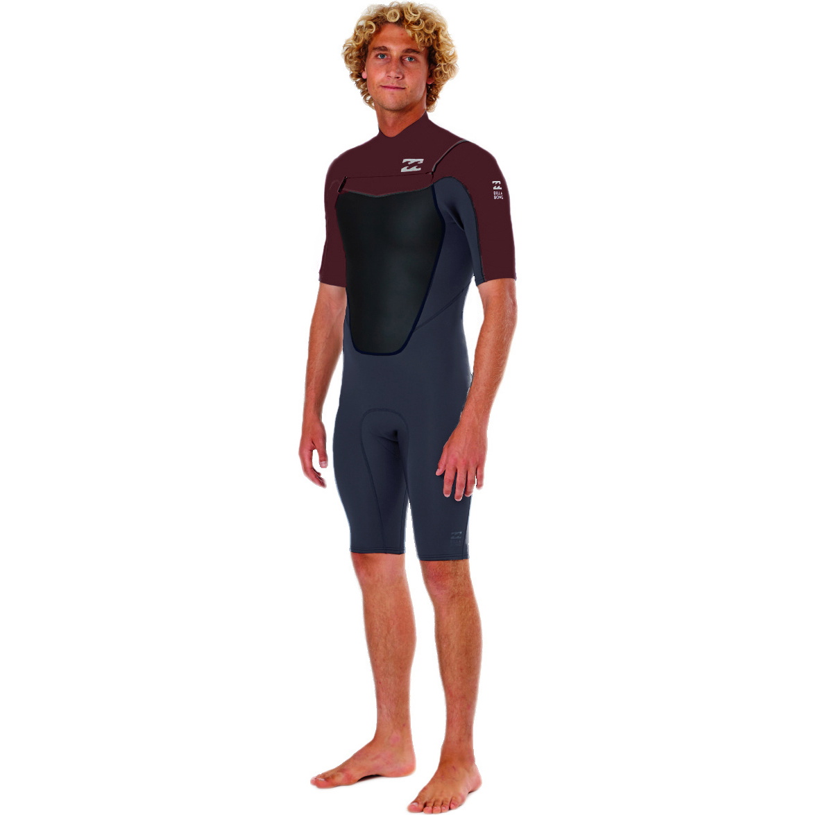 Billabong Foil 2mm Chest Zip GBS Spring Shorty Blood W42M11