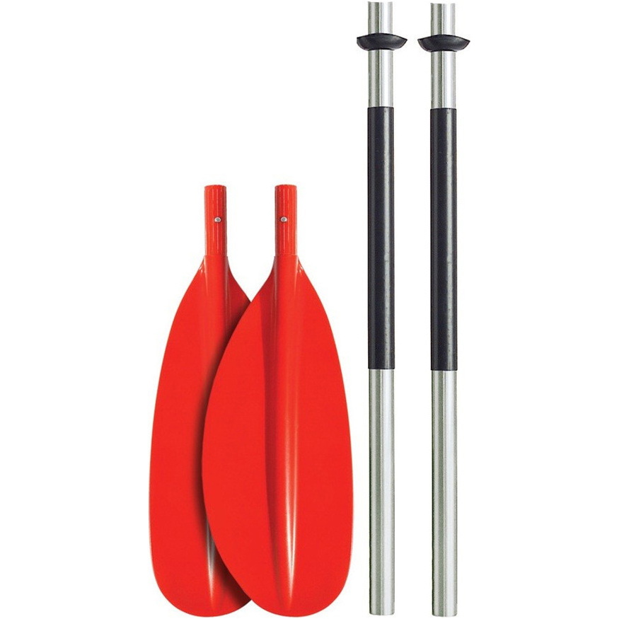 Bravo KWB 230cm 4 PIECE ALU PADDLE - CURVED BLADE - RED