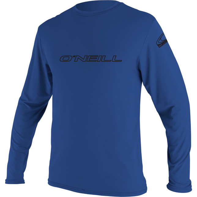 2026 O'Neill Mens Basic Skins Long Sleeve Rash Tee 4339 - Pacific