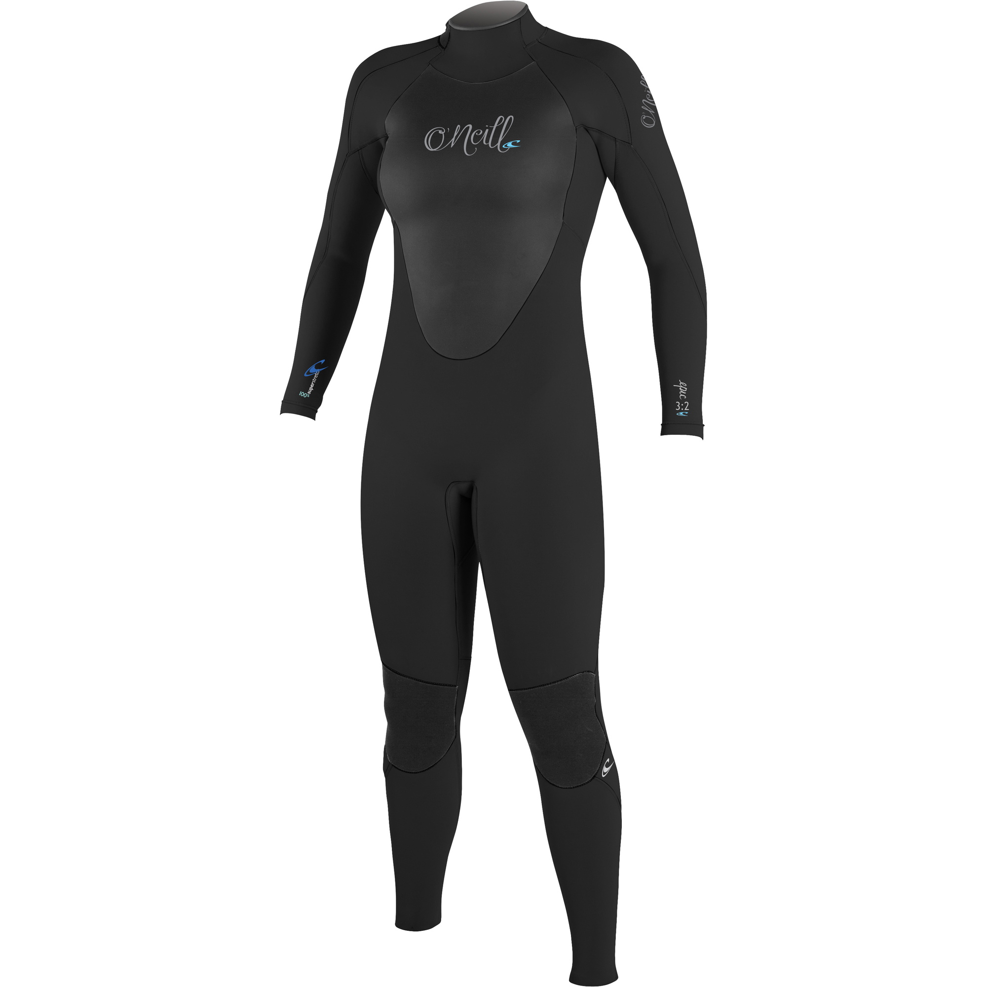 O'Neill Womens Epic 4/3mm Back Zip GBS Wetsuit BLACK 4214