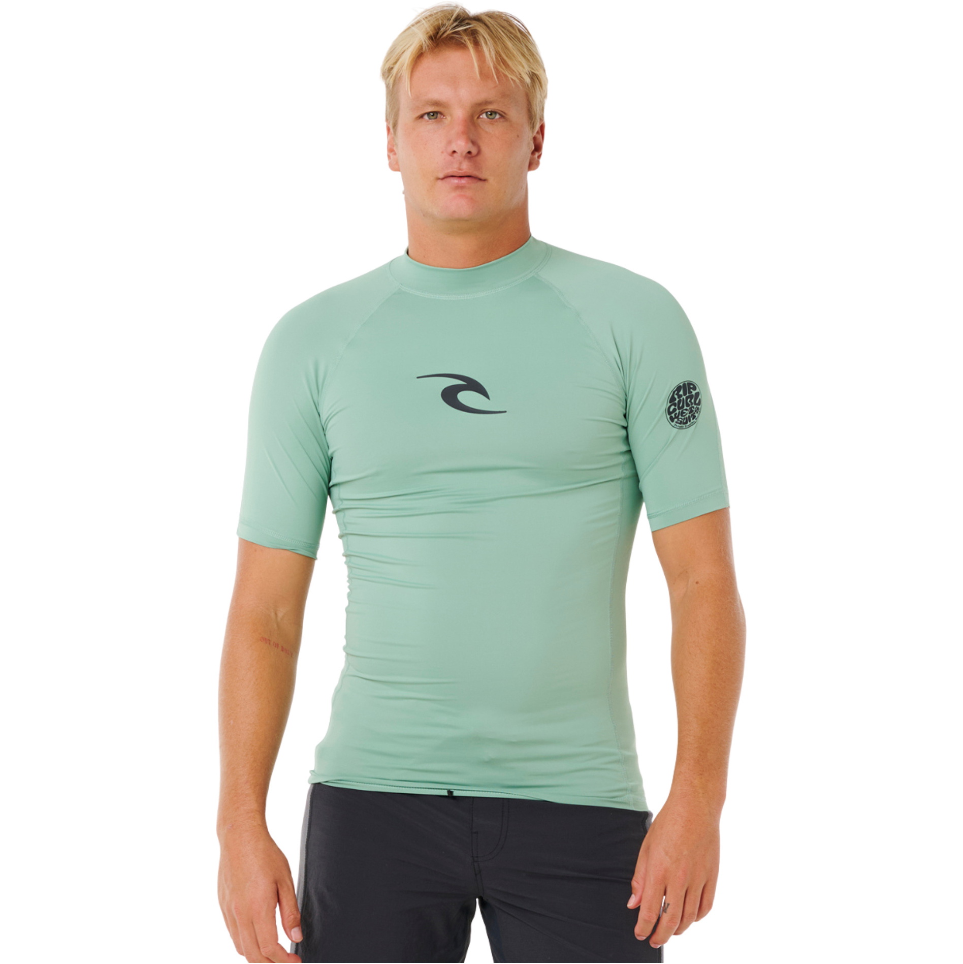 2026 Rip Curl Mens Waves UPF Performance Short Sleeve Rash Vest 16MMRV ...