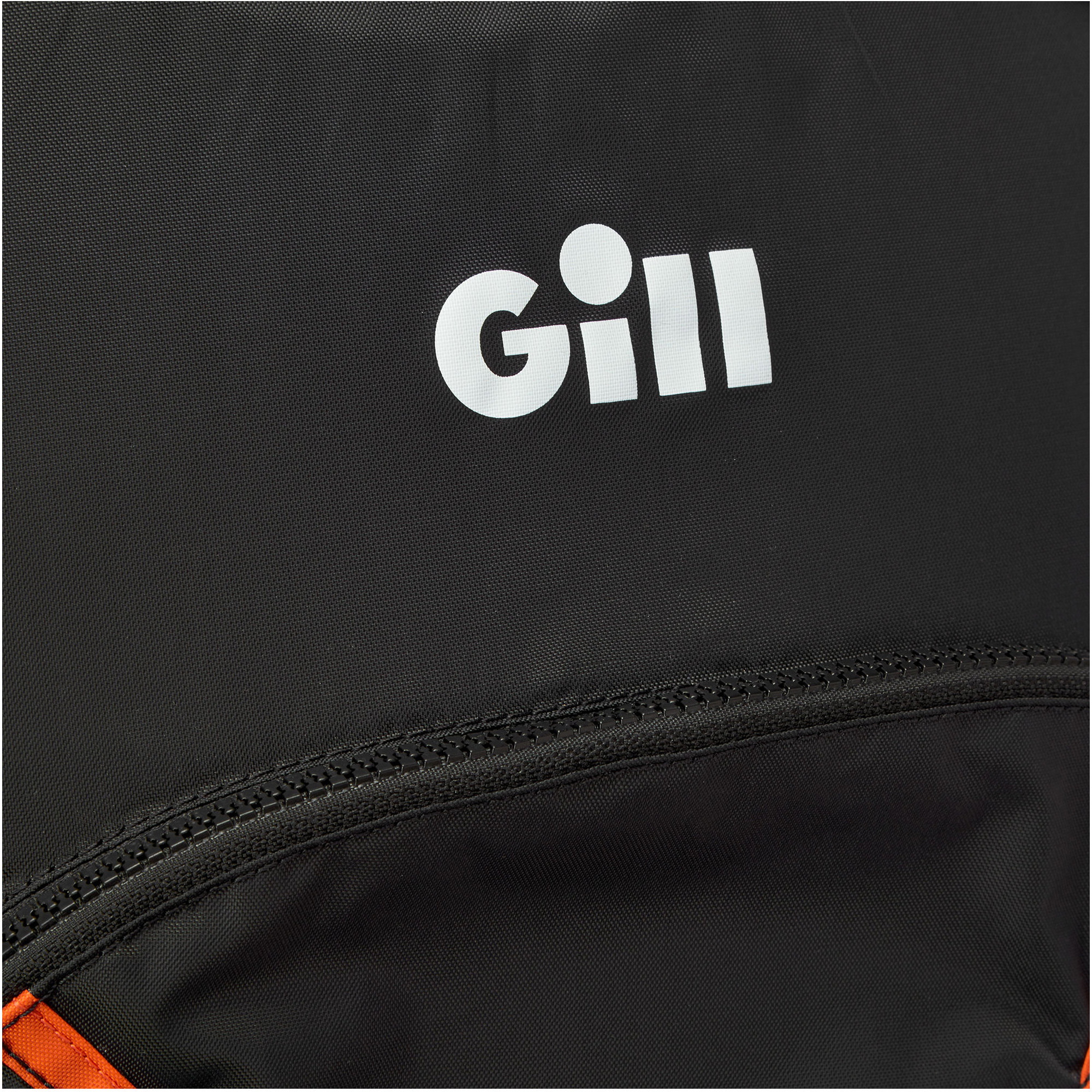 2026 Gill Junior Pro Racer Side Zip 50N Buoyancy Aid 4916J - Black / Orange