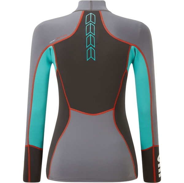 Gill Womens Zenlite 1.5mm Flatlock Neoprene Top 5003W - Steel Grey