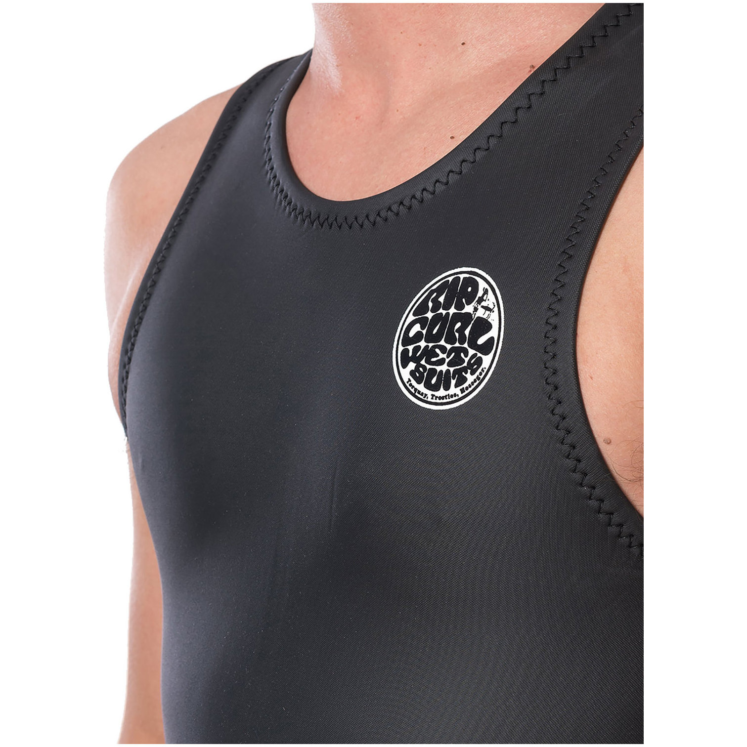 2026 Rip Curl Mens Dawn Patrol 1.5mm Back Zip Long John Wetsuit WSM9IM - Black