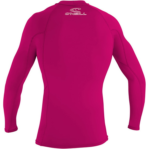 2026 O'Neill Youth Basic Skins Long Sleeve Rash Vest Watermelon 3346