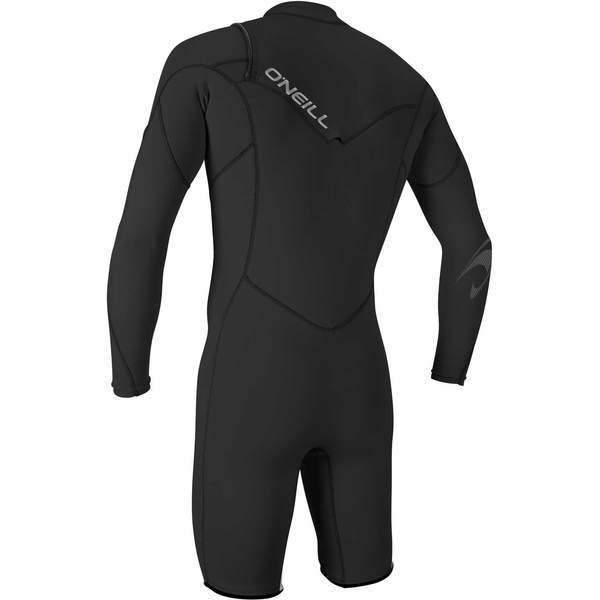 2026 O'Neill Mens Hammer 2mm Long Sleeve Chest Zip Shorty Wetsuit 4928 - Black