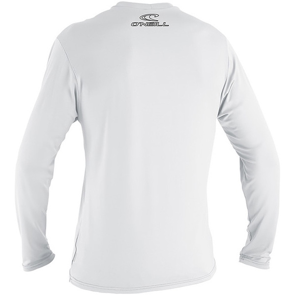 2026 O'Neill Youth Basic Skins Long Sleeve Rash Tee White 4341