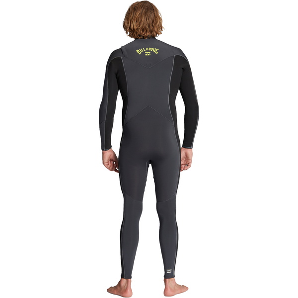 2024 Billabong Mens Absolute 3/2mm GBS Chest Zip Wetsuit ABYW100192 - Grey