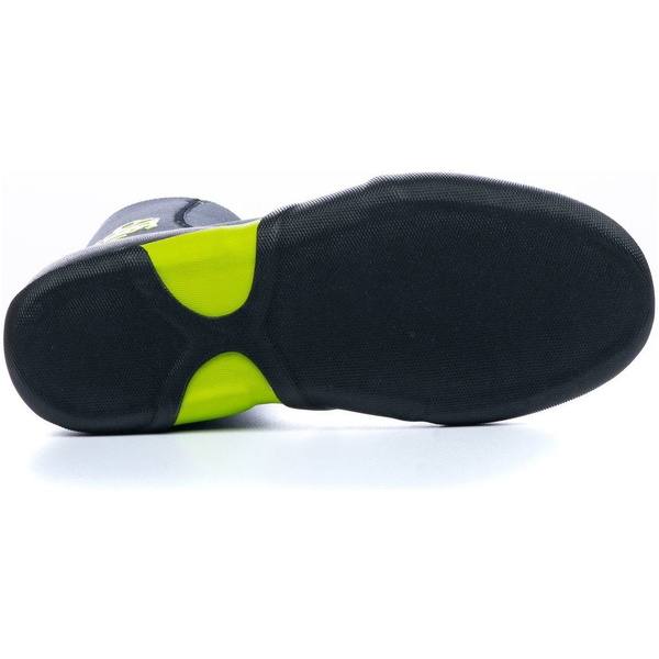2026 C-Skins Junior Legend 3.5mm Zipped Round Toe Wetsuit Boots C-BOLEJZ - Graphite / Flash Green / Black