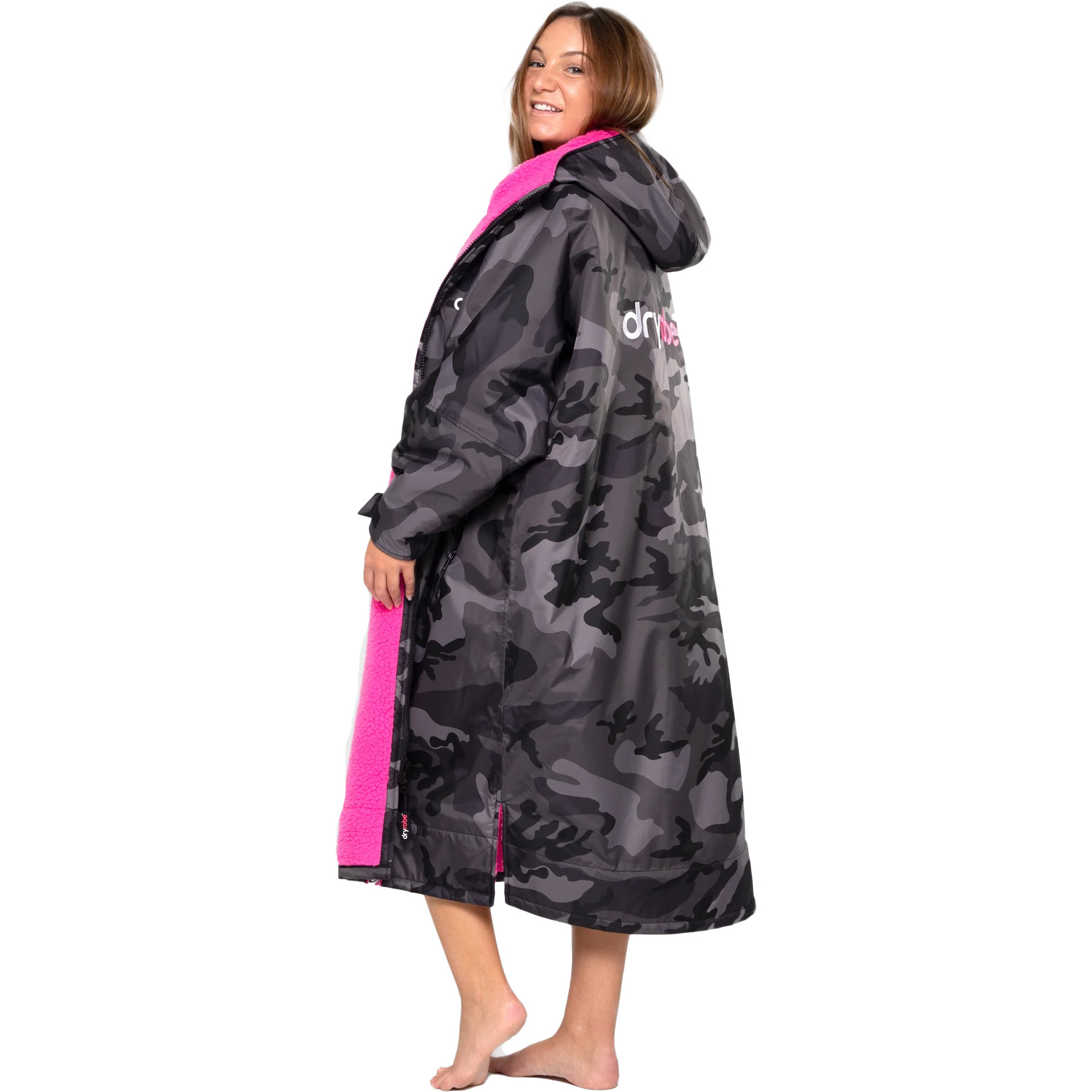 2026 Dryrobe Advance Long Sleeve Changing Robe DALSV3 - Black Camo ...