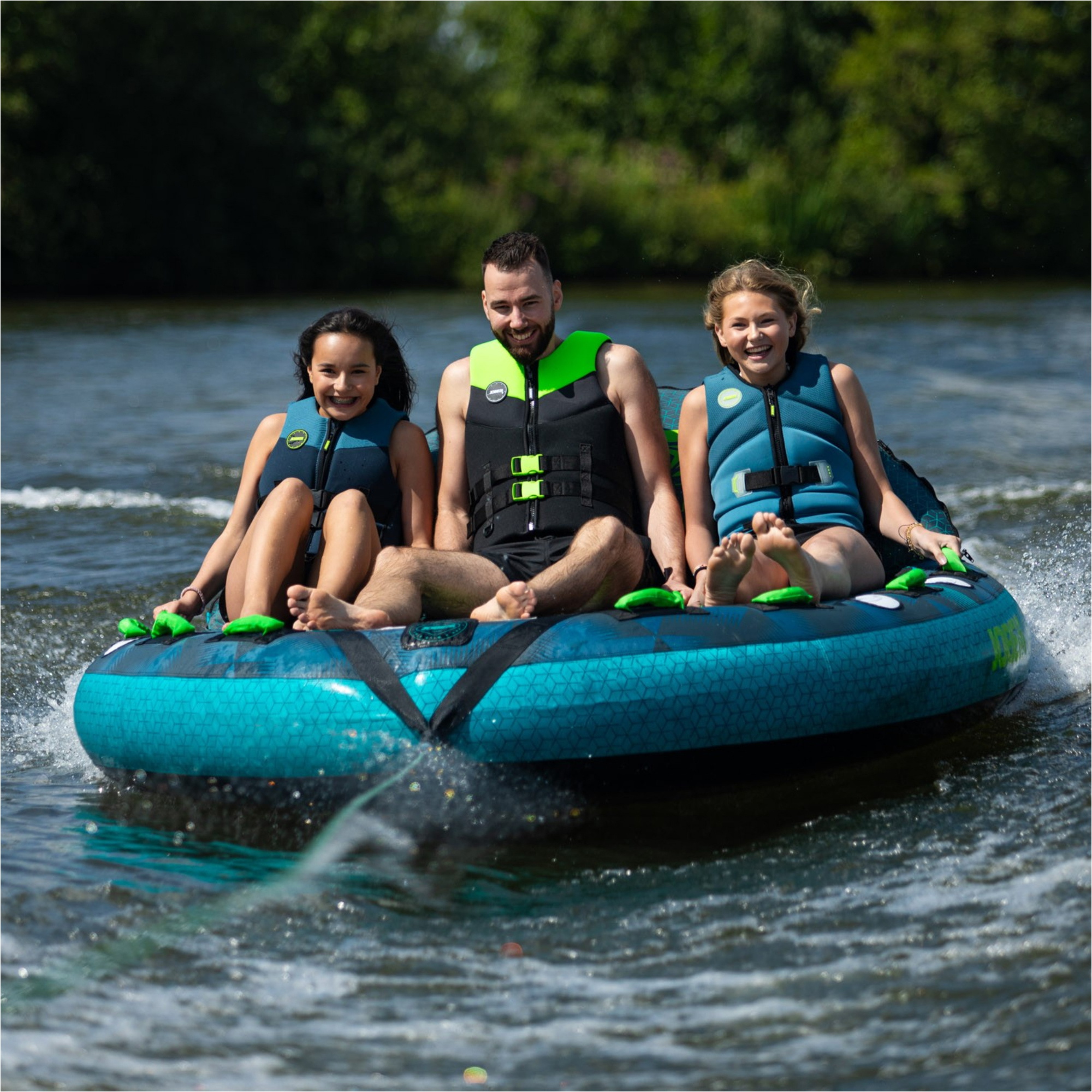 2026 Jobe Compound 3 Person Towable 230325002 - Grey / Blue ...