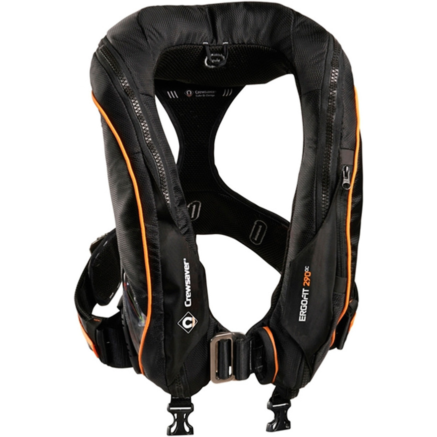 2025 Crewsaver Ergofit 290N Ocean Hammar Lifejacket + Harness + Light +Hood 9135BKHP