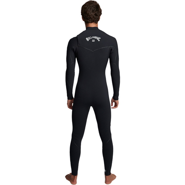 2019 Billabong Mens Furnace Ultra 4/3mm Chest Zip Wetsuit Black Q44M02