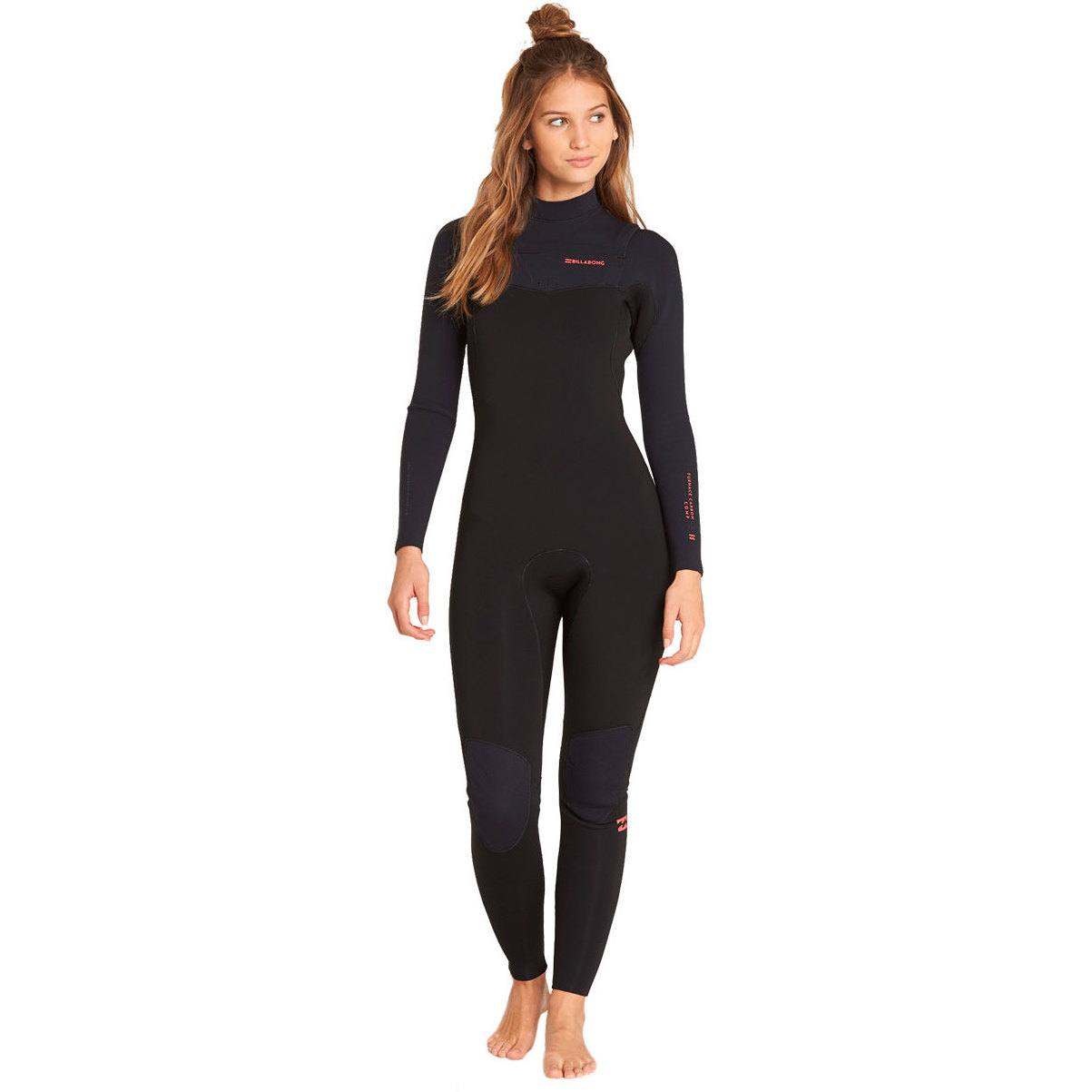 Billabong Womens Furnace Carbon Comp 5/4mm Chest Zip Wetsuit Black L45G02