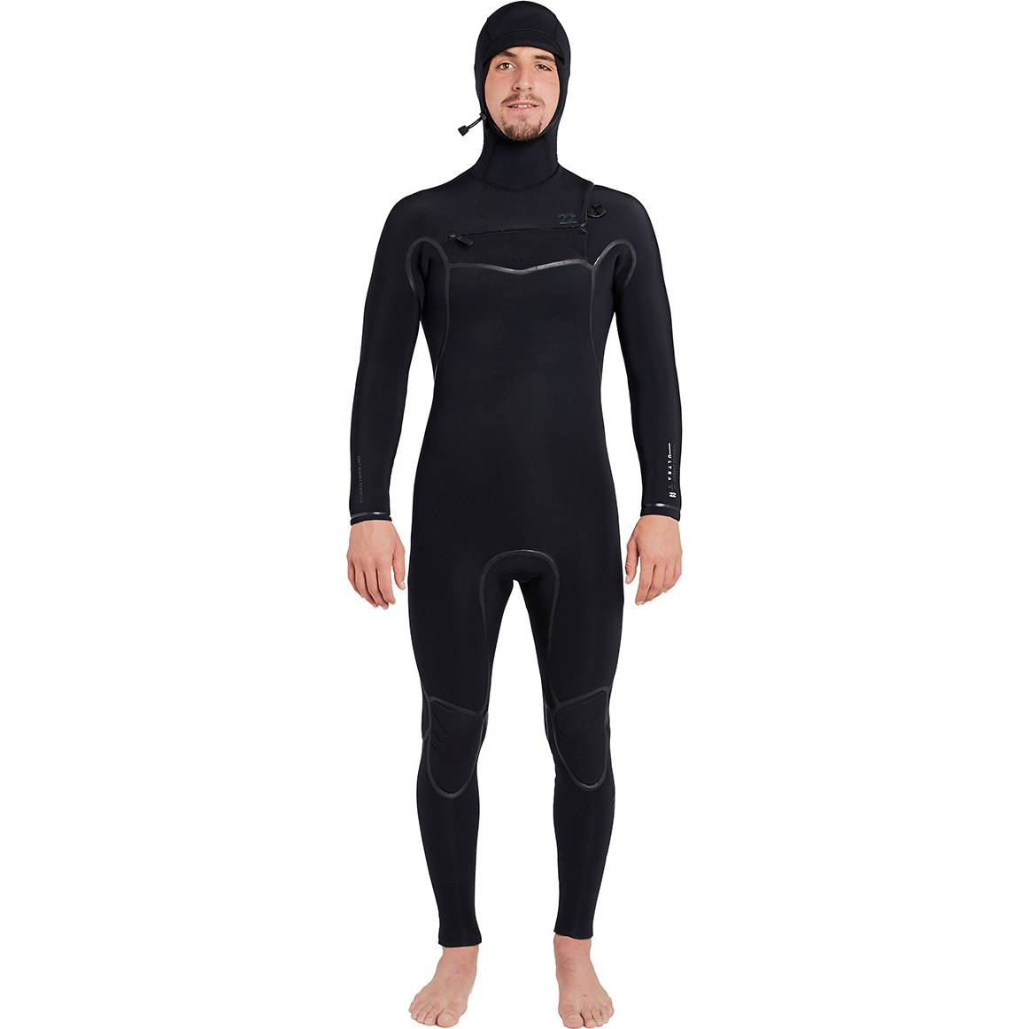 Billabong Furnace Carbon Ultra Hooded 6/5mm Chest Zip Wetsuit Black L46M01