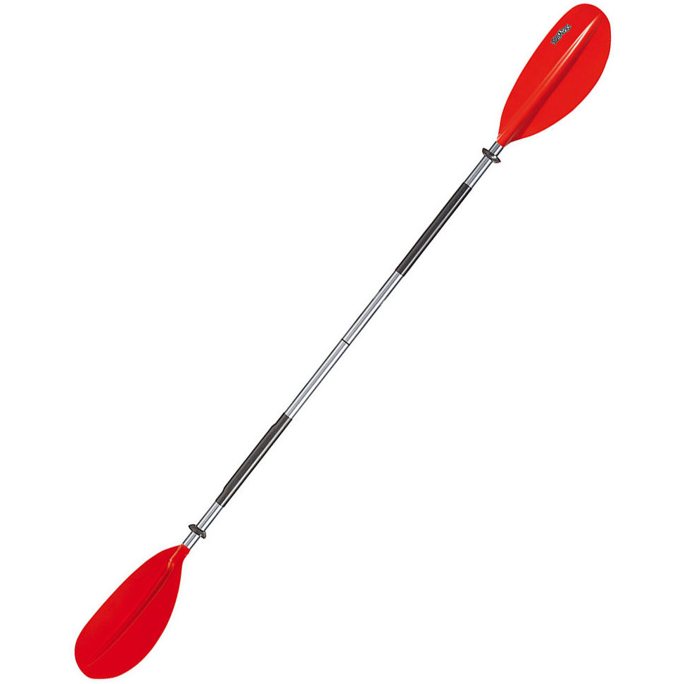 2026 Bravo KWB 220cm 2 Piece Aluminium Curved Blade Kayak Paddle Red 6277060N