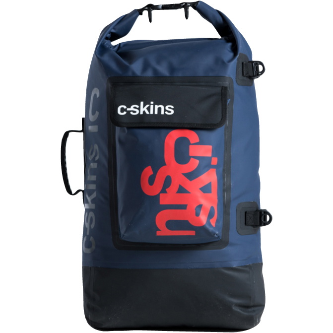 2026 C-Skins Storm Chaser 40L Drybag  C-DBP40 - Slate / Black / Warm Red