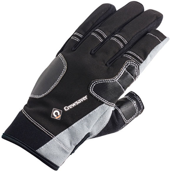 2026 Crewsaver Junior Long Three Finger Gloves Black 6951