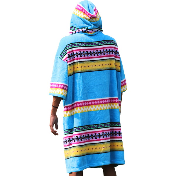 TLS SURF HOODED CHANGING ROBE / PONCHO - Ethnic Stripe