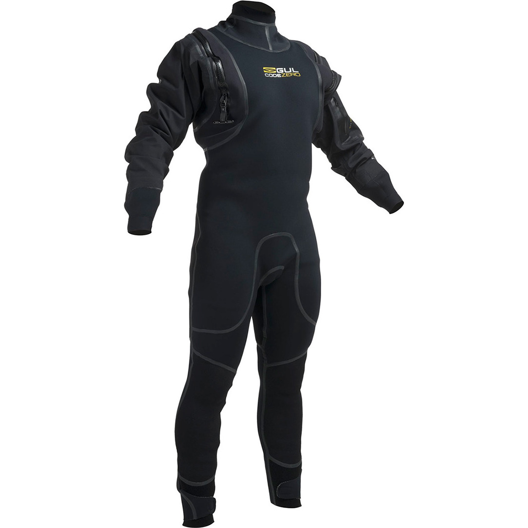 2019 Gul Code Zero 4mm Hybrid Neo Semi DrySuit GM0377-B1 - Black