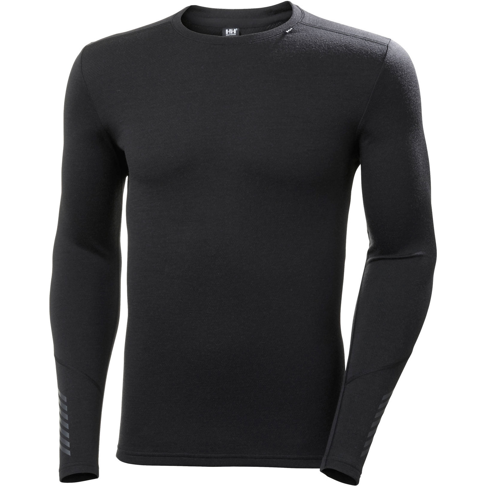 2021 Helly Hansen Mens Lifa Merino Mid Weight Crew Top 49364 - Black