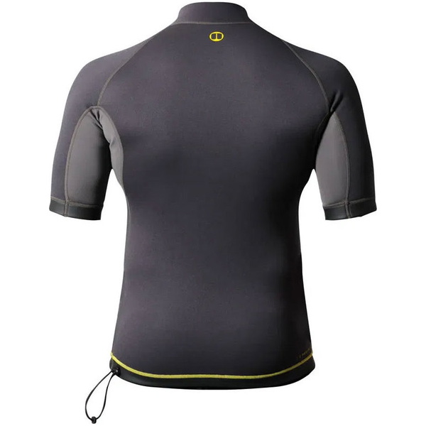 2026 Nookie 1mm Short Sleeve TI Neoprene Vest NE12 - Grey / Yellow