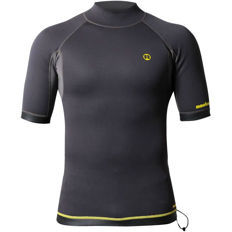 2026 Nookie 1mm Short Sleeve TI Neoprene Vest NE12 - Grey / Yellow