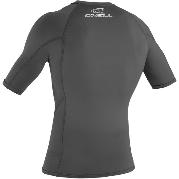 2025 O'Neill Basic Skins Short Sleeve Crew Rash Vest 3341 - Graphite