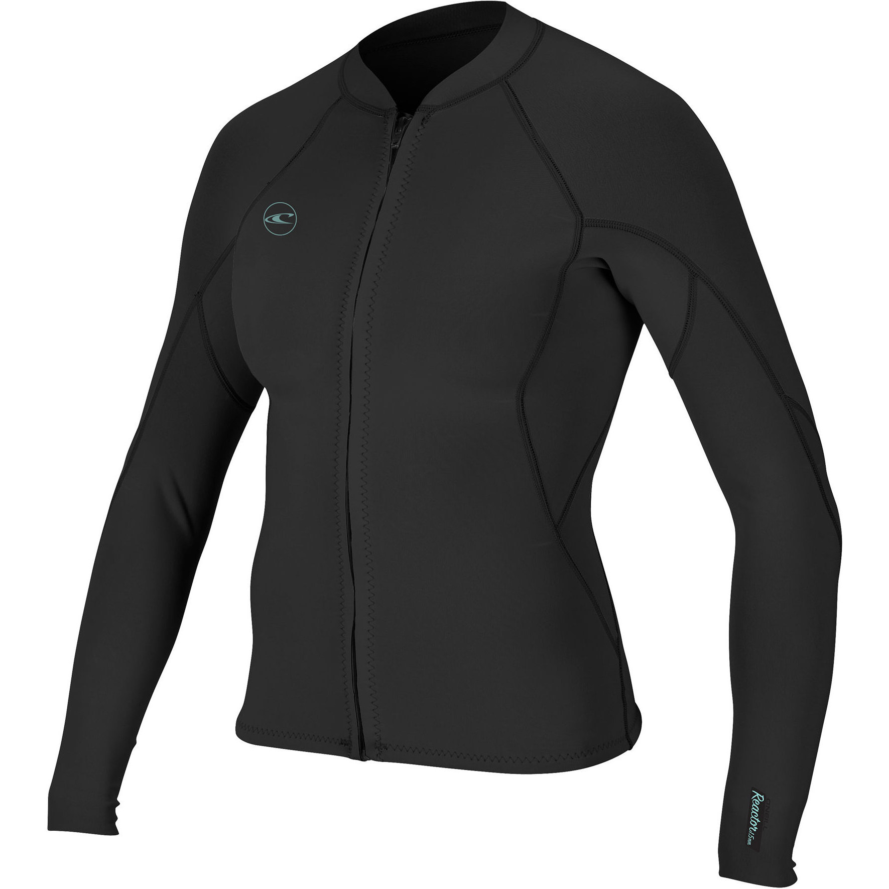 2026 O'Neill Womens Reactor II 1.5mm Front Zip Neoprene Jacket 5294 - Black