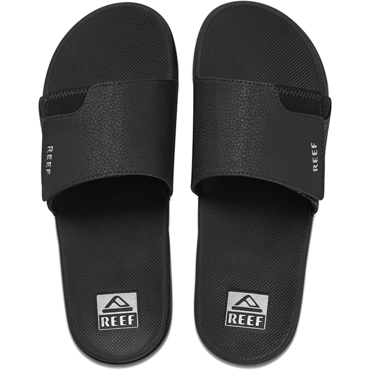2026 Reef Fanning Sliders CI3632 - Black / Silver