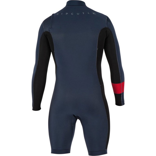 Rip Curl Aggrolite 2mm Long Sleeve Chest Zip Spring Shorty RED WSP6MM