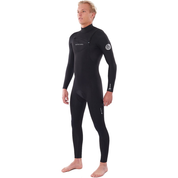 2023 Rip Curl Mens Dawn Patrol Warmth 4/3mm Chest Zip Wetsuit Black WSM9CM