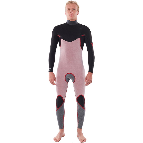 2023 Rip Curl Mens Dawn Patrol Warmth 4/3mm Chest Zip Wetsuit Black WSM9CM