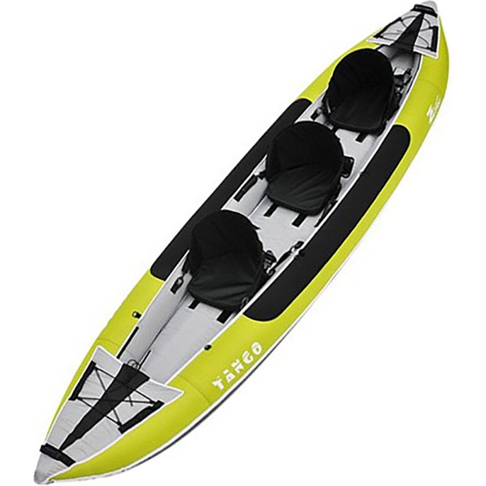 2026 Z-Pro Tango 3 Man Inflatable Kayak TA300 GREEN - Kayak Only