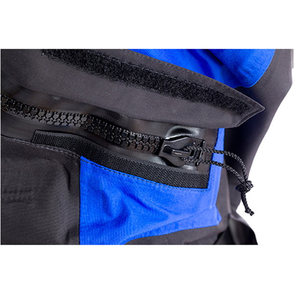 2019 Typhoon Womens Ezeedon 3 Front Zip Drysuit Black / Blue Including Kit Bag 100159