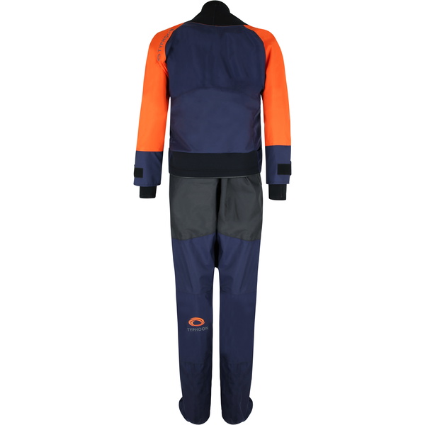 2026 Typhoon Womens Hendra Hinge Zip Drysuit 100185 - Orange / Navy