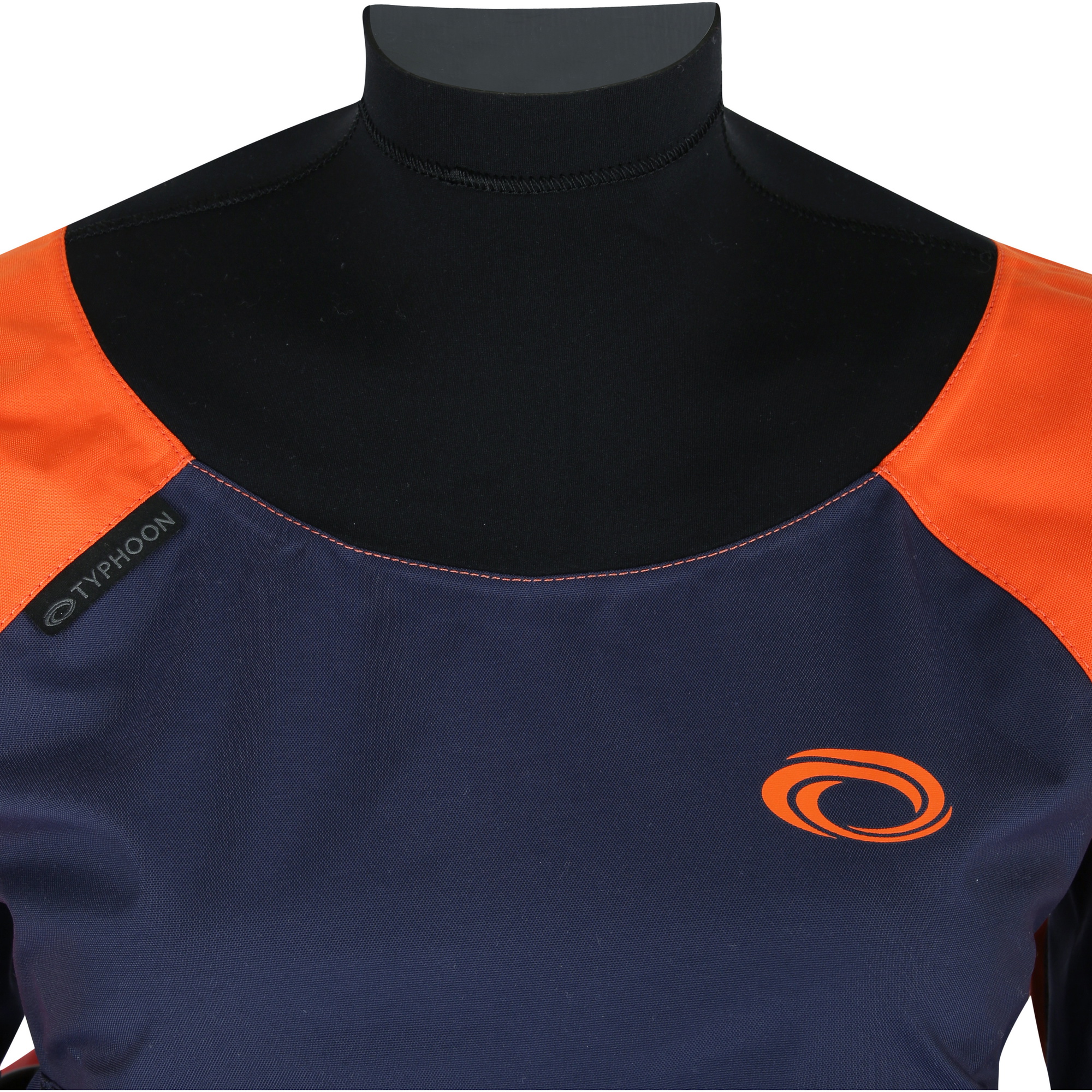 2026 Typhoon Womens Hendra Hinge Zip Drysuit 100185 - Orange / Navy