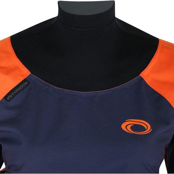 2026 Typhoon Womens Hendra Hinge Zip Drysuit 100185 - Orange / Navy