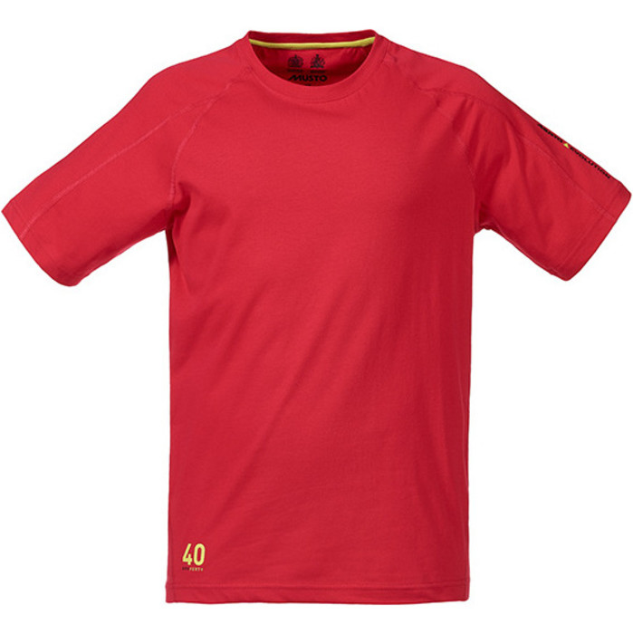 Musto Evolution Logo Short Sleeve Tee TRUE RED SE1361