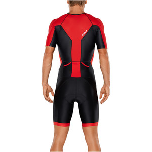 2XU X-Vent Full Zip Trisuit BLACK / TEAM RED MT4355D
