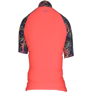 Billabong Ladies Tropic Short Sleeve Rash Vest HORIZON RED C4GY03