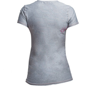 2019 Gul Womens Tee Fit Short Sleeve Rash Vest MARL RG0367-B2