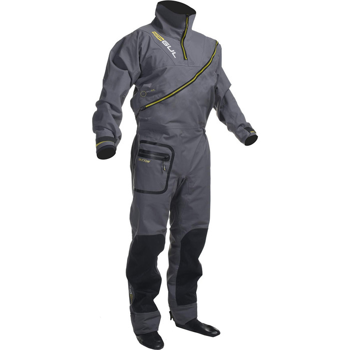 Gul Shadow Mens Halo Zip Drysuit Charcoal GM0349-A8