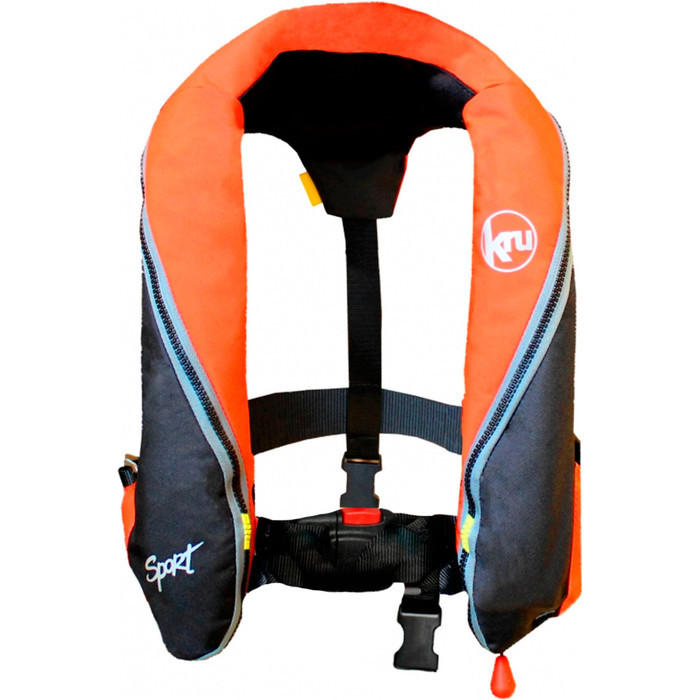 Kru Sport 185N Manual Lifejacket - Orange / Black LIF7224