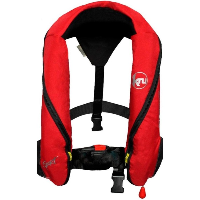 Kru Sport 185N Manual Lifejacket - Red / Grey LIF7232