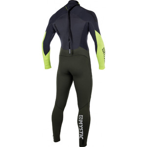 Mystic Star 5/4 Wake Edition GBS Sealed Seam Back Zip Wetsuit Army 140040